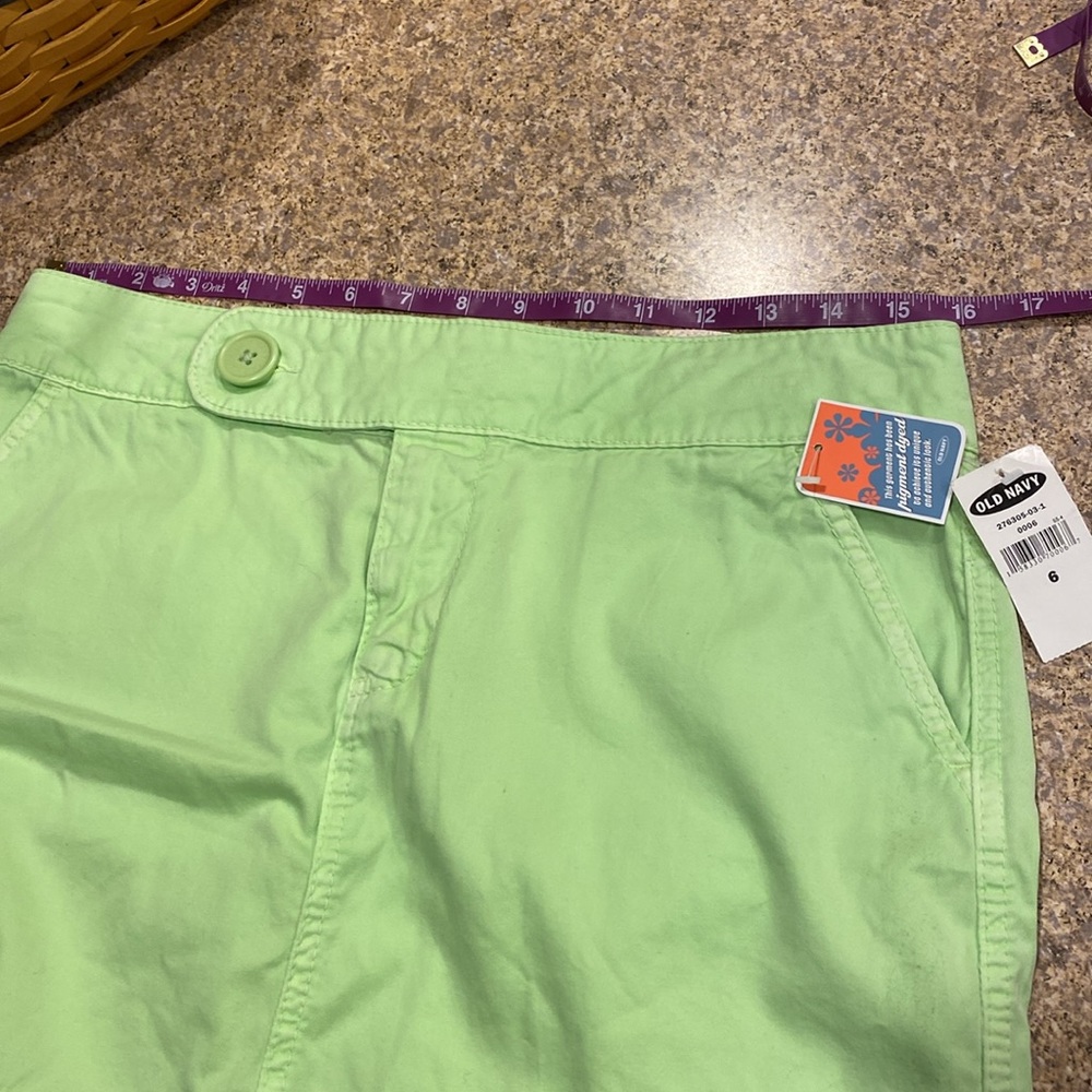 NWT Old Navy Green Cotton Skirt 6 - Picture 5 of 17